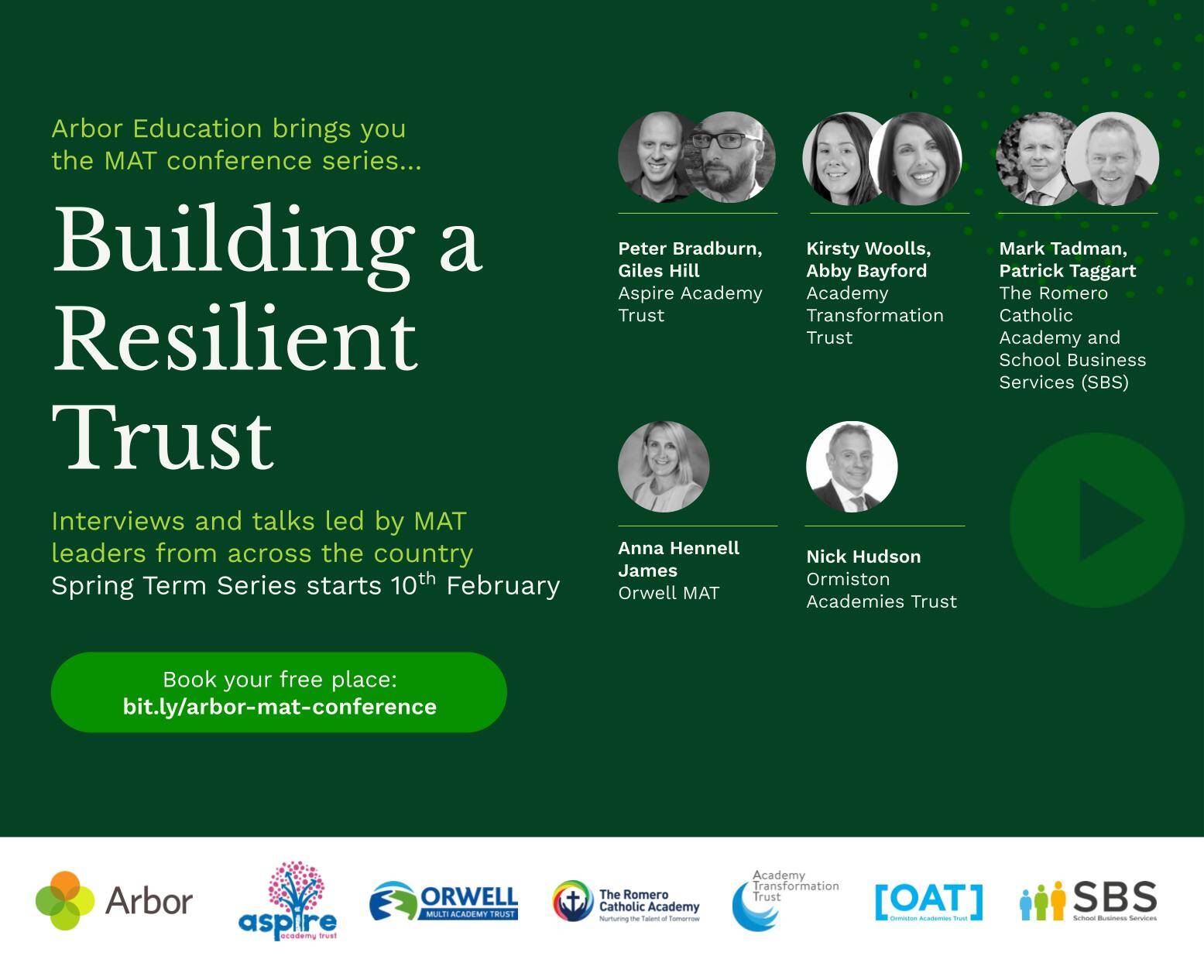 We’re back for the next instalment of the webinar series for MAT Leaders: “Building a Resilient Trust”