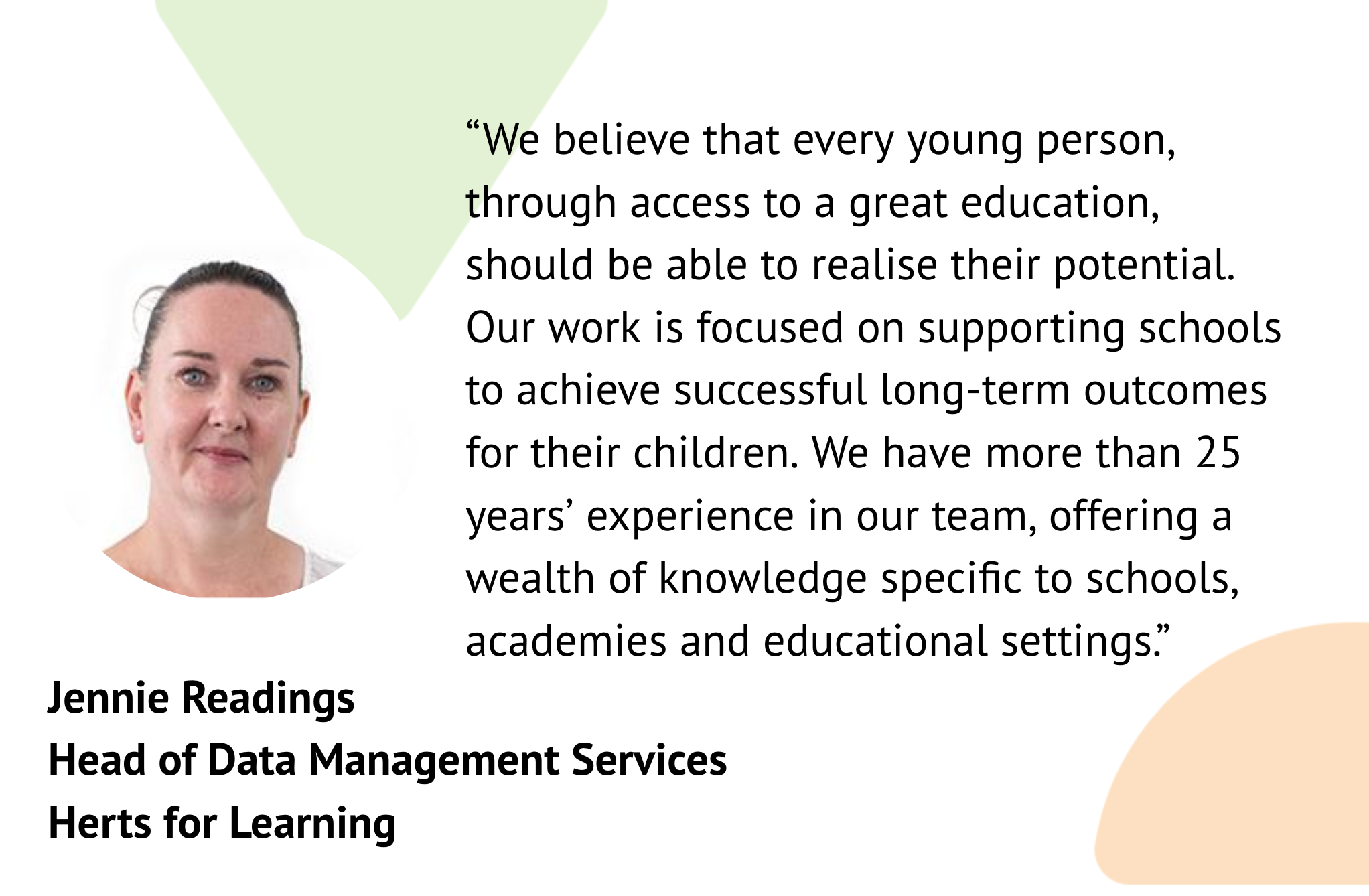 Jennie readings herts for learning quote