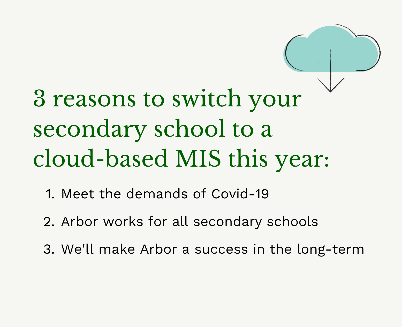 3 reasons to switch your secondary school to a cloud-based MIS this year